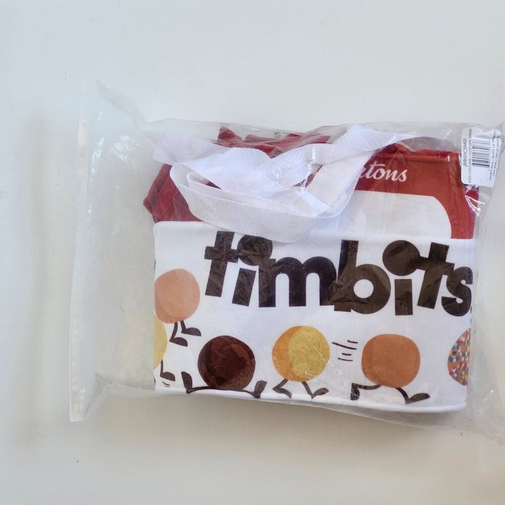 Tim Hortons Timbits® Box Kids Halloween Costume, One Size BNIP